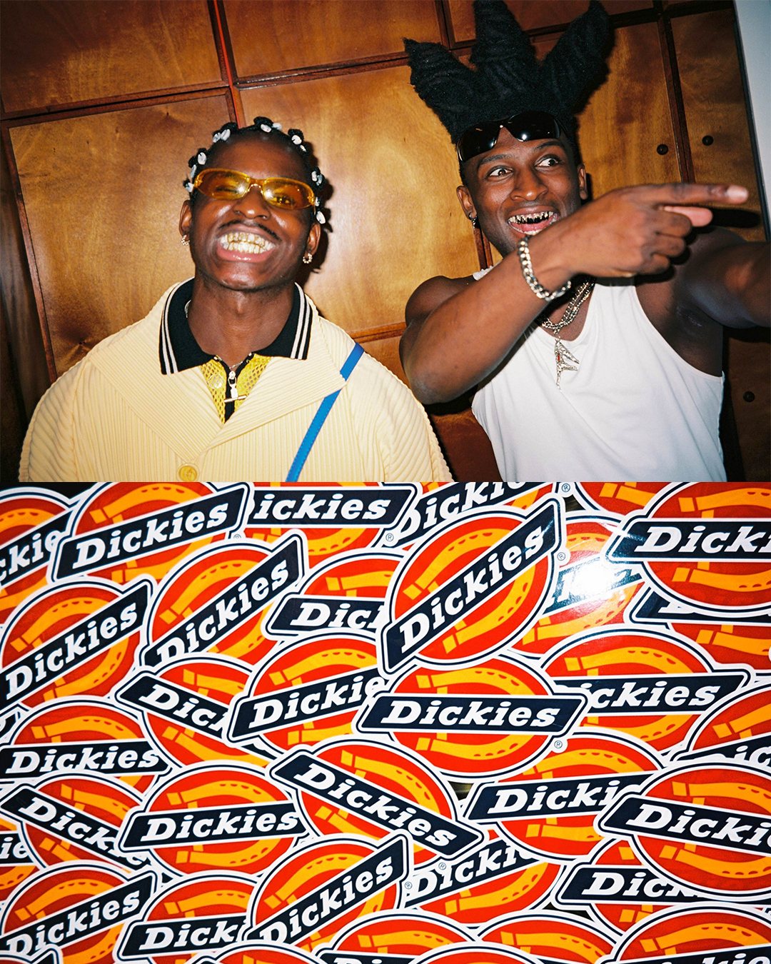 Dickies — invitados y pegatinas del logo